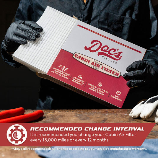 Doc’s Filters Cabin Air Filter Recommended Change Interval