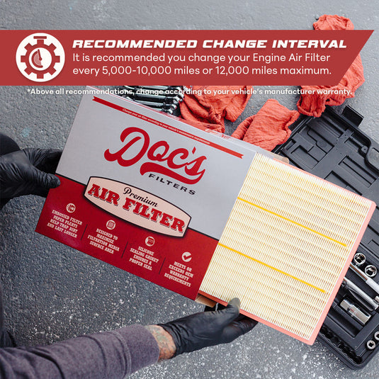 Doc's Filters Engine Air Filter Recommended Change Interval